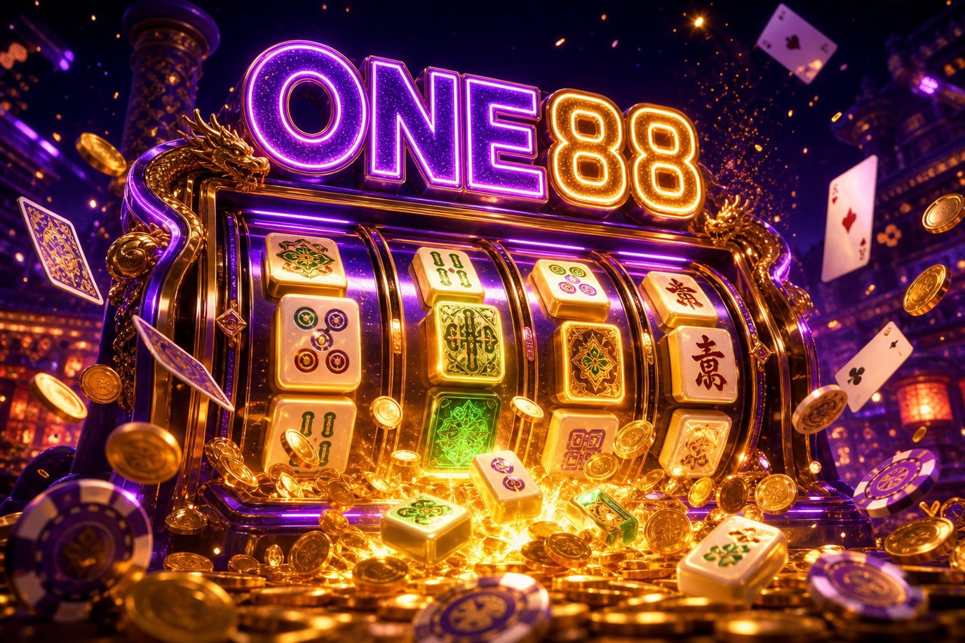 Giao diện trang chủ ONE88 với các thẻ ưu đãi nổi bật