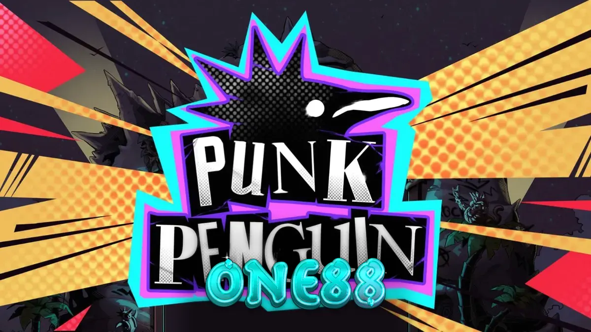 Giao diện trò chơi slot Punk Penguin với phong cách nhạc punk nổi loạn
